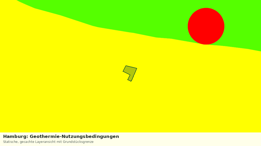 Statische Kartenansicht: Hamburg: Geothermie-Nutzungsbedingungen