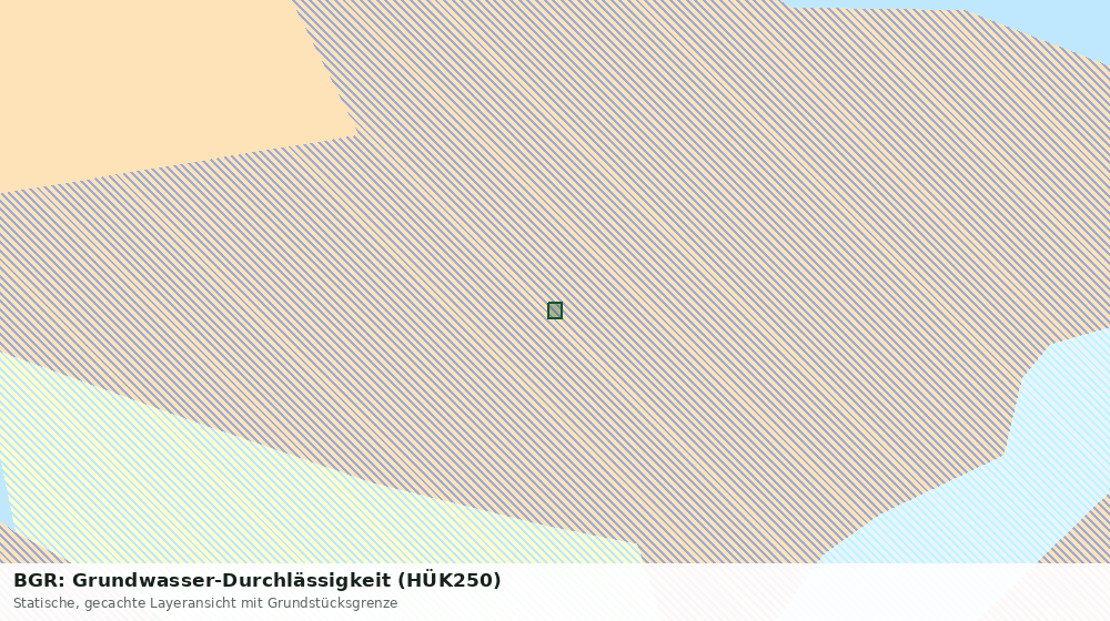 Statische Kartenansicht: BGR: Grundwasser-Durchlässigkeit (HÜK250)