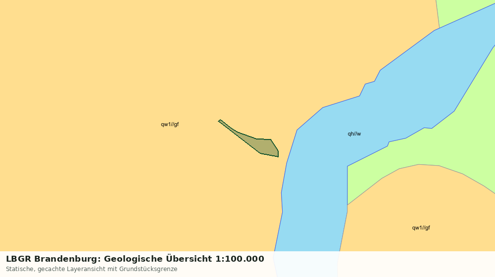 Statische Kartenansicht: LBGR Brandenburg: Geologische Übersicht 1:100.000