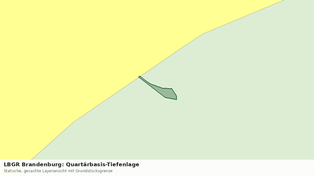 Statische Kartenansicht: LBGR Brandenburg: Quartärbasis-Tiefenlage