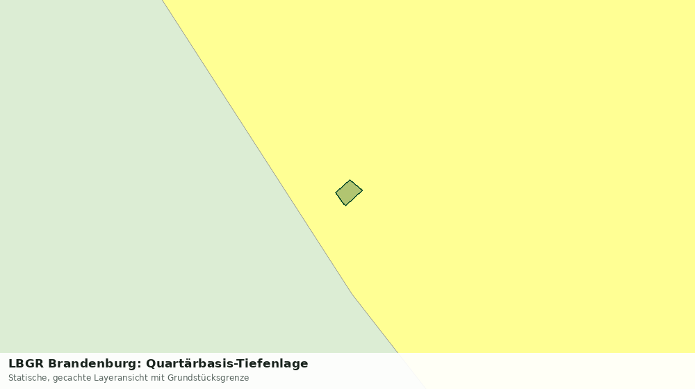 Statische Kartenansicht: LBGR Brandenburg: Quartärbasis-Tiefenlage