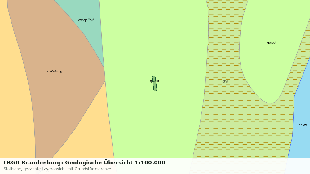 Statische Kartenansicht: LBGR Brandenburg: Geologische Übersicht 1:100.000