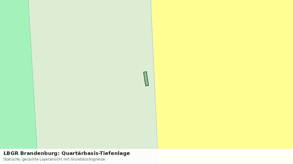 Statische Kartenansicht: LBGR Brandenburg: Quartärbasis-Tiefenlage
