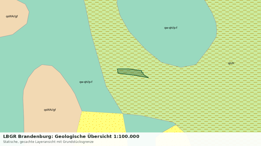 Statische Kartenansicht: LBGR Brandenburg: Geologische Übersicht 1:100.000