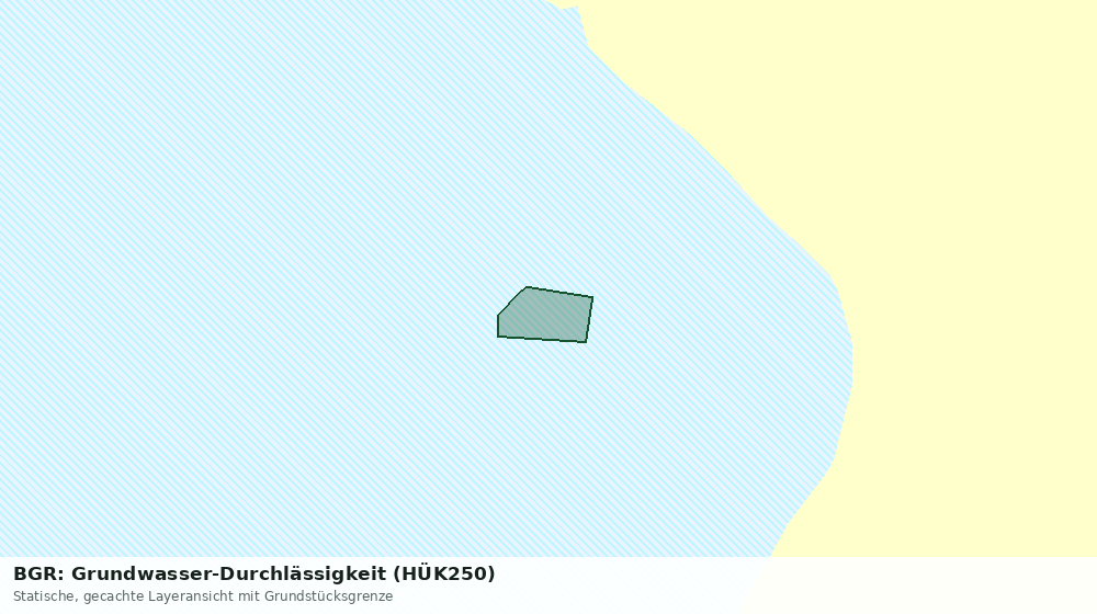 Statische Kartenansicht: BGR: Grundwasser-Durchlässigkeit (HÜK250)