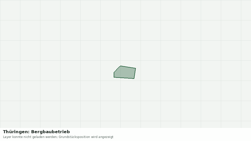 Statische Kartenansicht: Thüringen: Bergbaubetrieb
