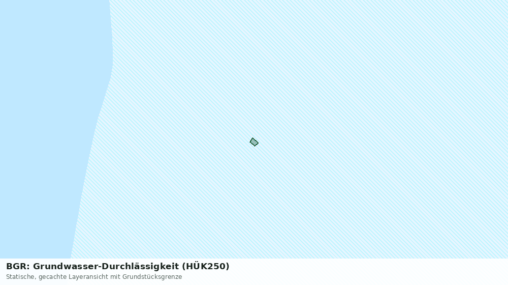 Statische Kartenansicht: BGR: Grundwasser-Durchlässigkeit (HÜK250)