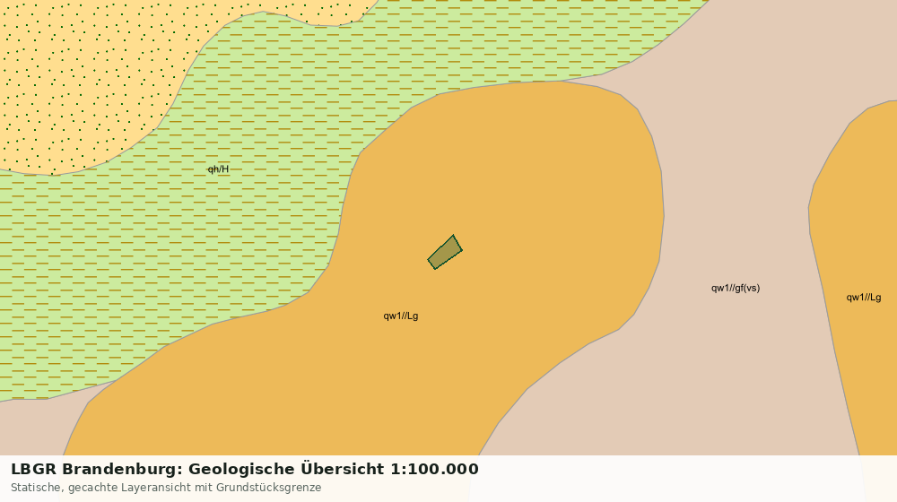 Statische Kartenansicht: LBGR Brandenburg: Geologische Übersicht 1:100.000