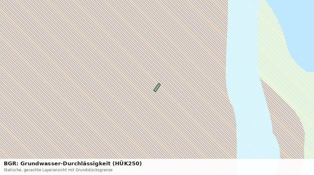 Statische Kartenansicht: BGR: Grundwasser-Durchlässigkeit (HÜK250)