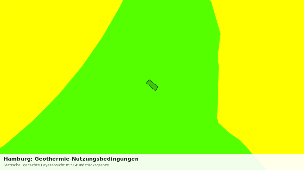 Statische Kartenansicht: Hamburg: Geothermie-Nutzungsbedingungen