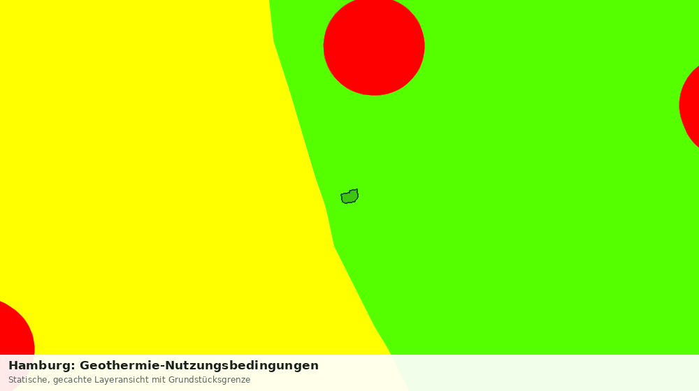 Statische Kartenansicht: Hamburg: Geothermie-Nutzungsbedingungen