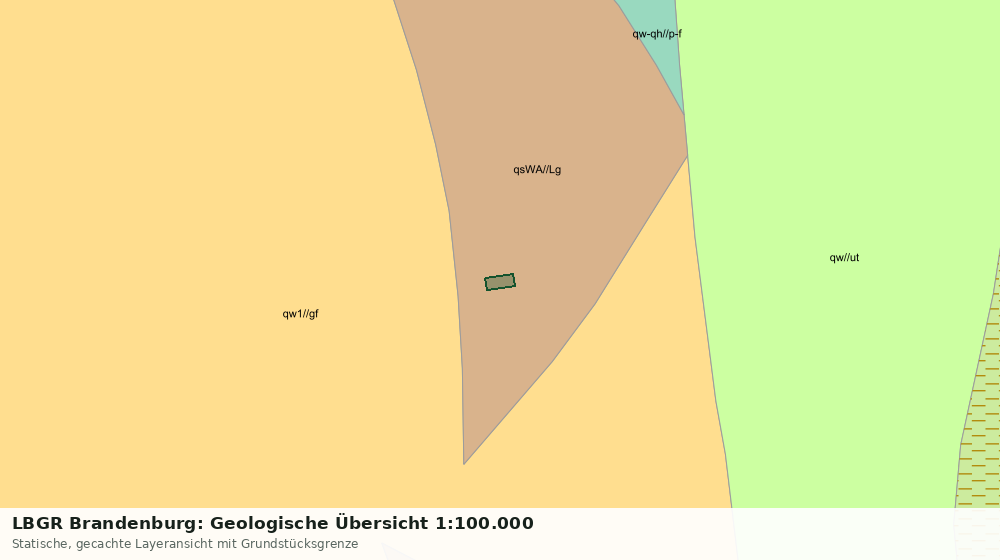 Statische Kartenansicht: LBGR Brandenburg: Geologische Übersicht 1:100.000