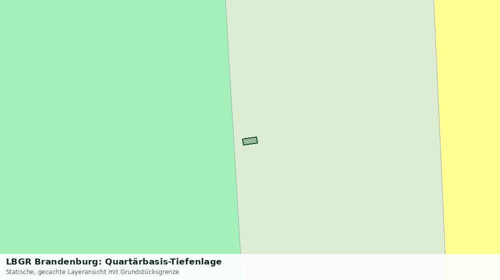 Statische Kartenansicht: LBGR Brandenburg: Quartärbasis-Tiefenlage
