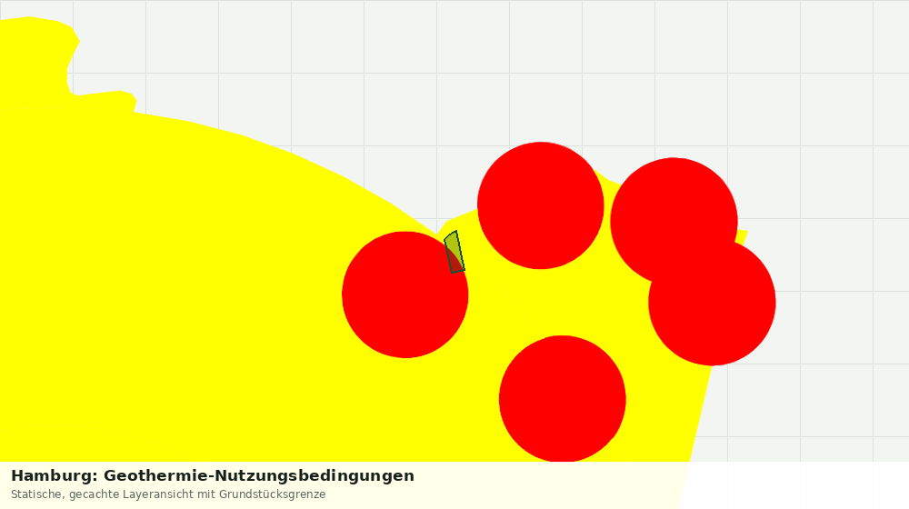 Statische Kartenansicht: Hamburg: Geothermie-Nutzungsbedingungen