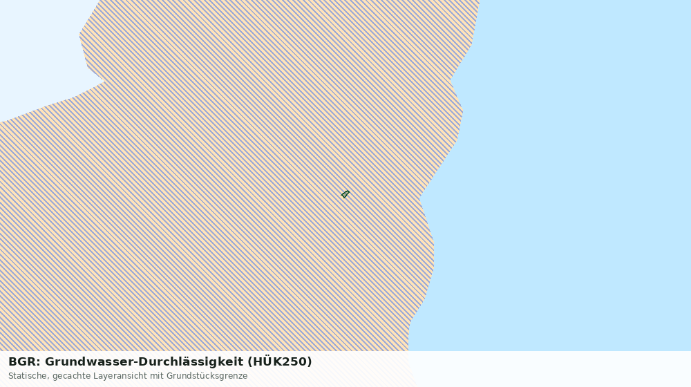 Statische Kartenansicht: BGR: Grundwasser-Durchlässigkeit (HÜK250)