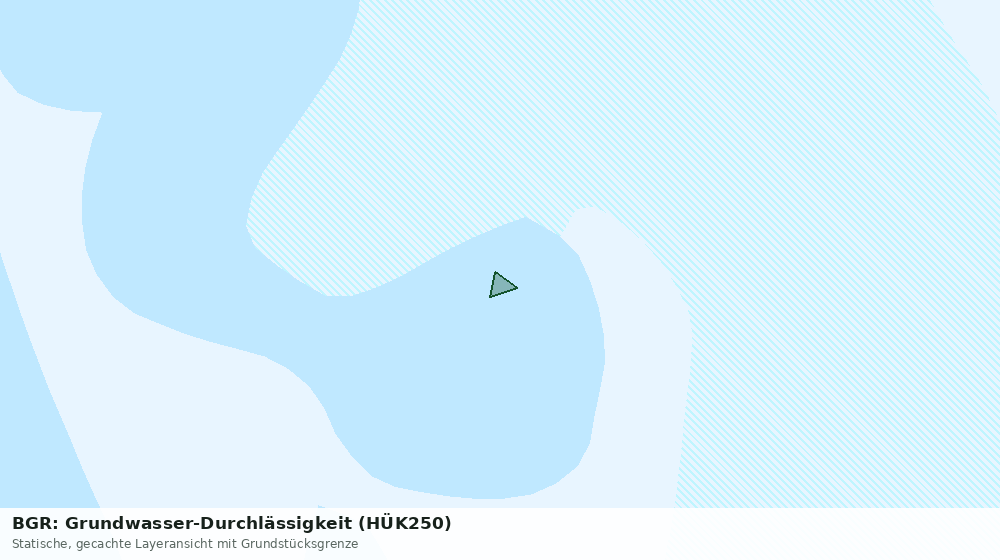 Statische Kartenansicht: BGR: Grundwasser-Durchlässigkeit (HÜK250)