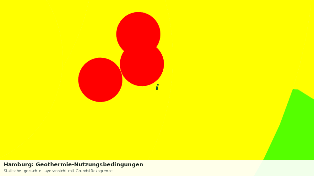 Statische Kartenansicht: Hamburg: Geothermie-Nutzungsbedingungen