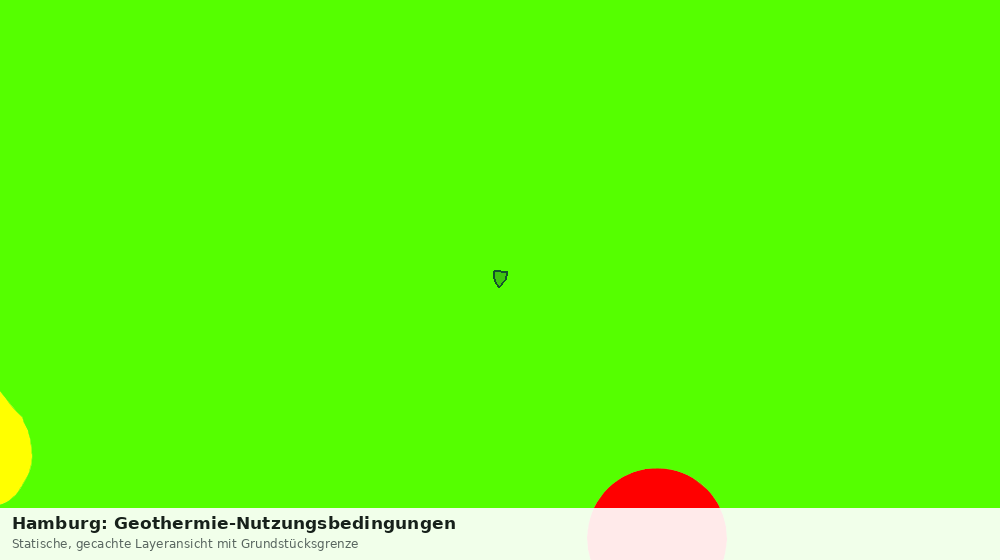Statische Kartenansicht: Hamburg: Geothermie-Nutzungsbedingungen