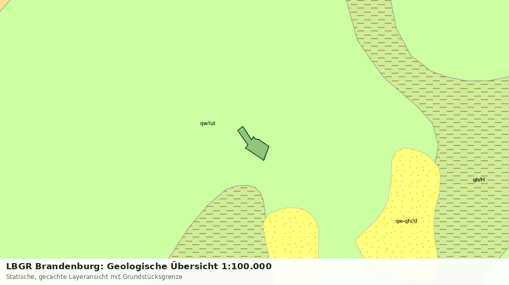 Statische Kartenansicht: LBGR Brandenburg: Geologische Übersicht 1:100.000