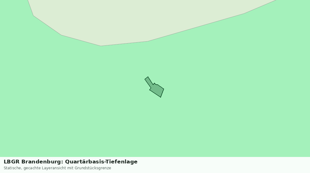 Statische Kartenansicht: LBGR Brandenburg: Quartärbasis-Tiefenlage