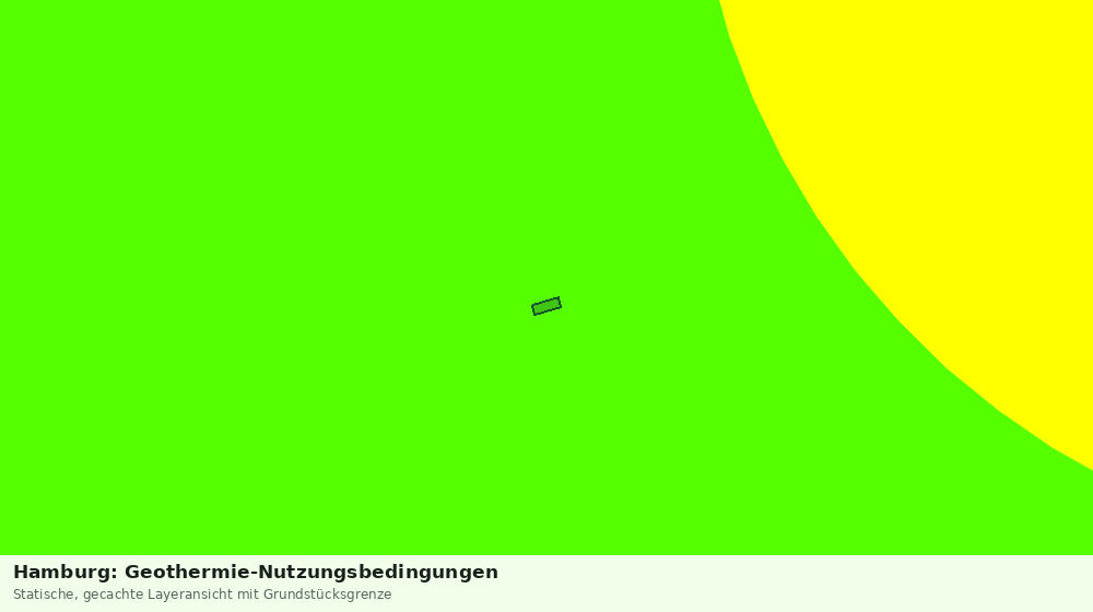 Statische Kartenansicht: Hamburg: Geothermie-Nutzungsbedingungen