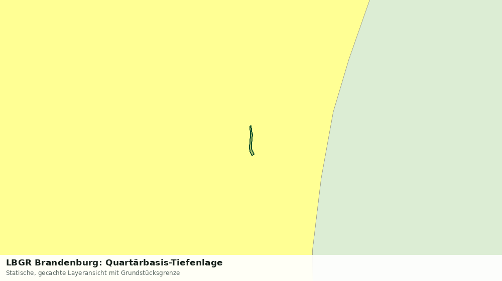 Statische Kartenansicht: LBGR Brandenburg: Quartärbasis-Tiefenlage