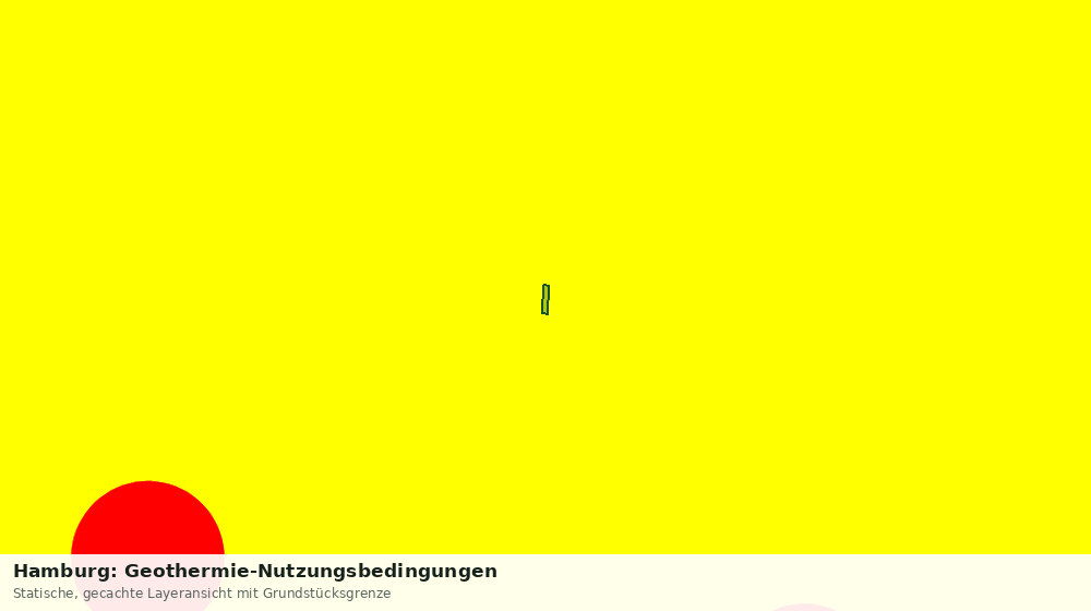 Statische Kartenansicht: Hamburg: Geothermie-Nutzungsbedingungen