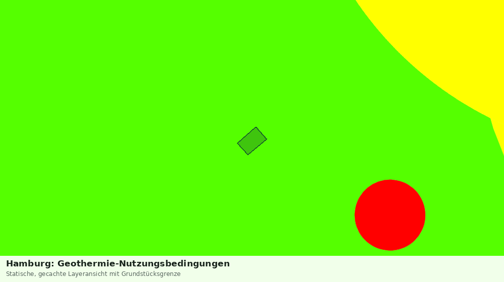 Statische Kartenansicht: Hamburg: Geothermie-Nutzungsbedingungen