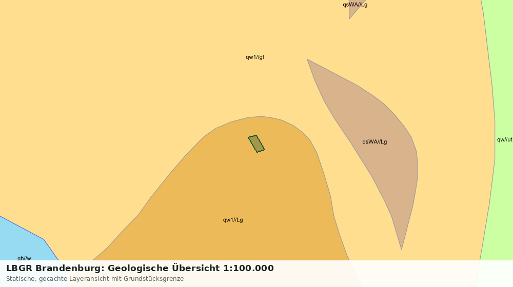 Statische Kartenansicht: LBGR Brandenburg: Geologische Übersicht 1:100.000