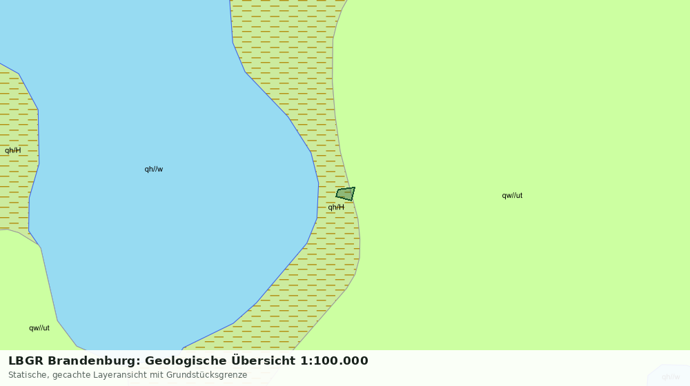 Statische Kartenansicht: LBGR Brandenburg: Geologische Übersicht 1:100.000