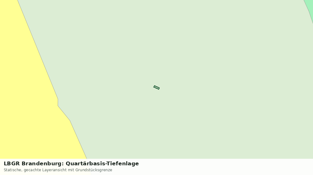 Statische Kartenansicht: LBGR Brandenburg: Quartärbasis-Tiefenlage