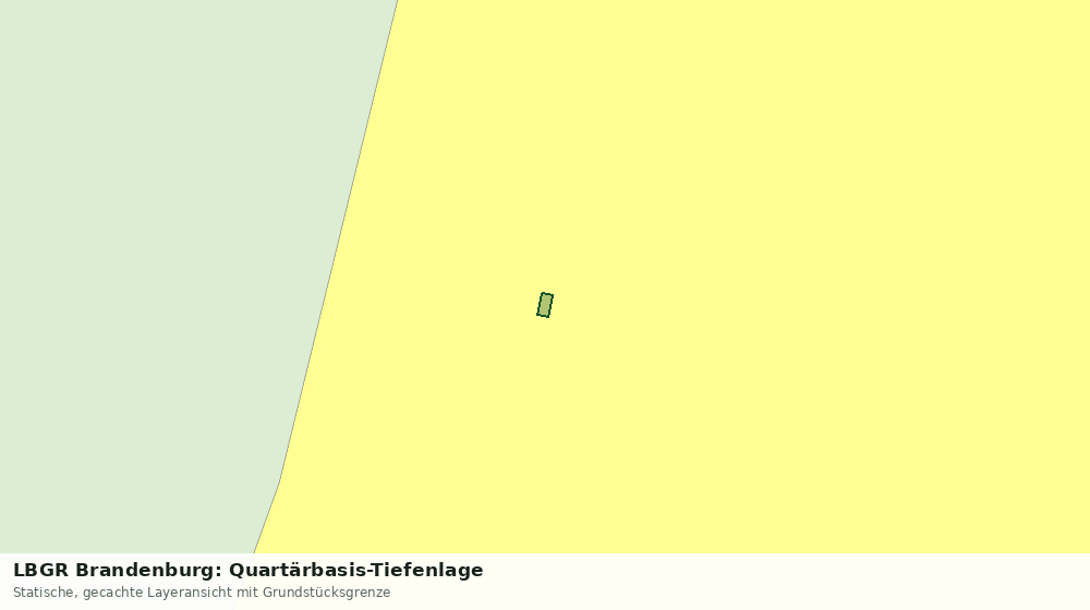 Statische Kartenansicht: LBGR Brandenburg: Quartärbasis-Tiefenlage