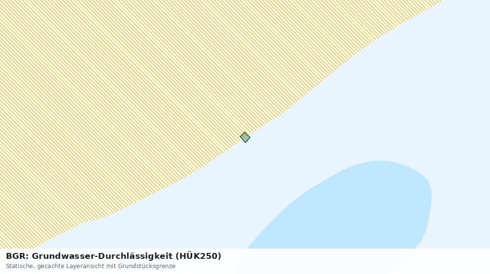 Statische Kartenansicht: BGR: Grundwasser-Durchlässigkeit (HÜK250)