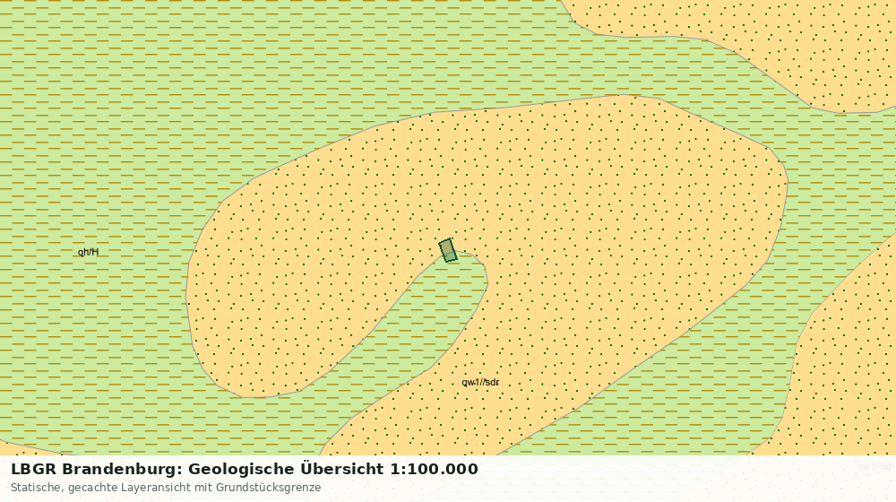 Statische Kartenansicht: LBGR Brandenburg: Geologische Übersicht 1:100.000