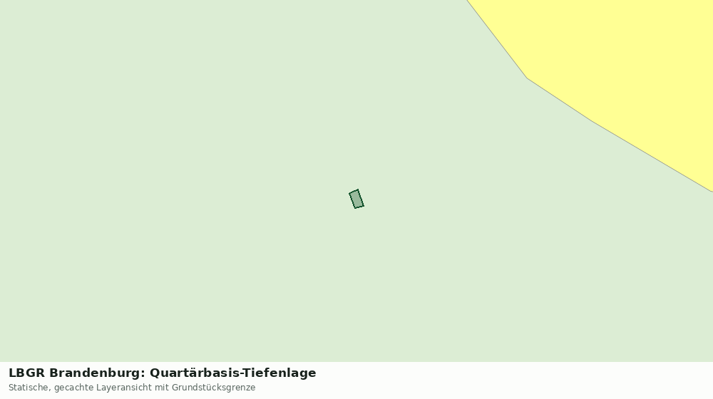 Statische Kartenansicht: LBGR Brandenburg: Quartärbasis-Tiefenlage