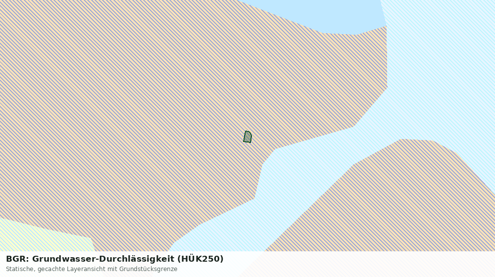 Statische Kartenansicht: BGR: Grundwasser-Durchlässigkeit (HÜK250)