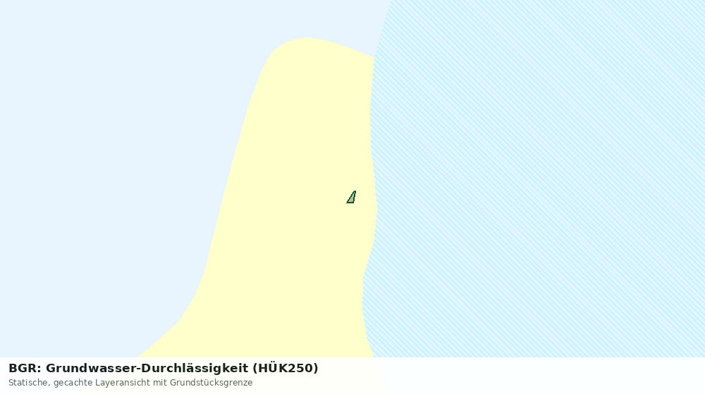 Statische Kartenansicht: BGR: Grundwasser-Durchlässigkeit (HÜK250)
