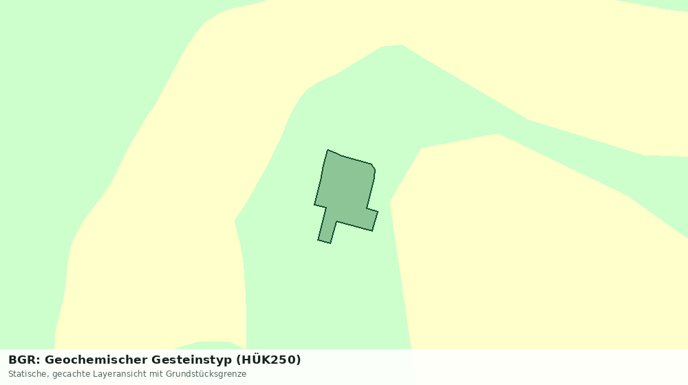 Statische Kartenansicht: BGR: Geochemischer Gesteinstyp (HÜK250)