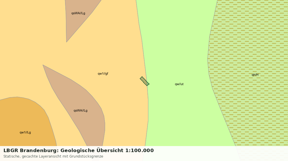 Statische Kartenansicht: LBGR Brandenburg: Geologische Übersicht 1:100.000