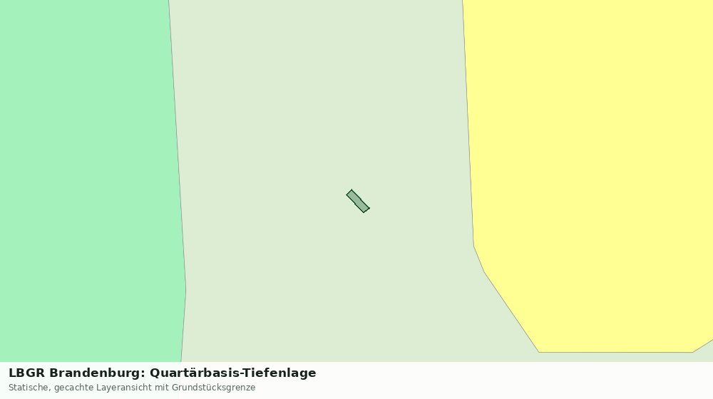 Statische Kartenansicht: LBGR Brandenburg: Quartärbasis-Tiefenlage