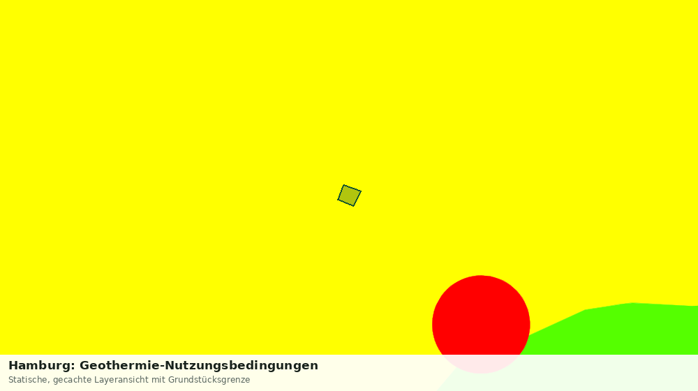 Statische Kartenansicht: Hamburg: Geothermie-Nutzungsbedingungen