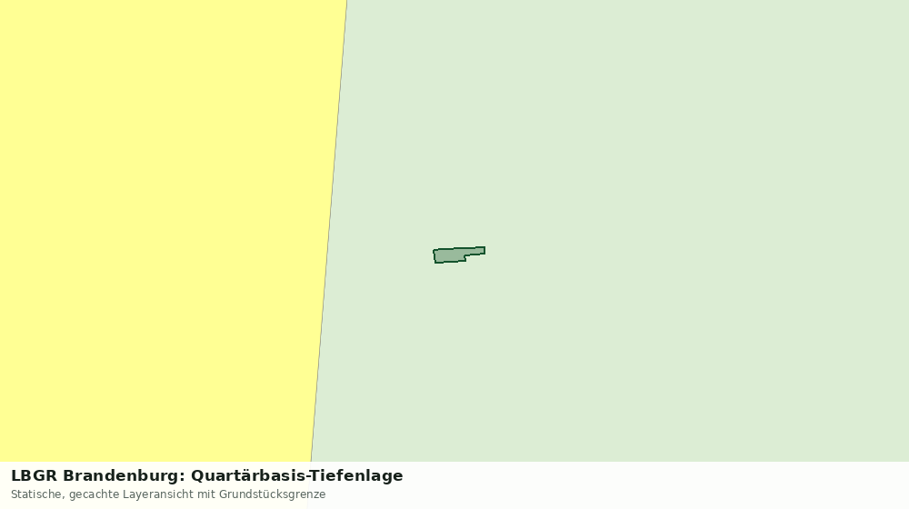 Statische Kartenansicht: LBGR Brandenburg: Quartärbasis-Tiefenlage