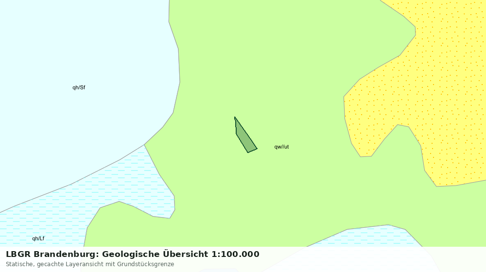Statische Kartenansicht: LBGR Brandenburg: Geologische Übersicht 1:100.000