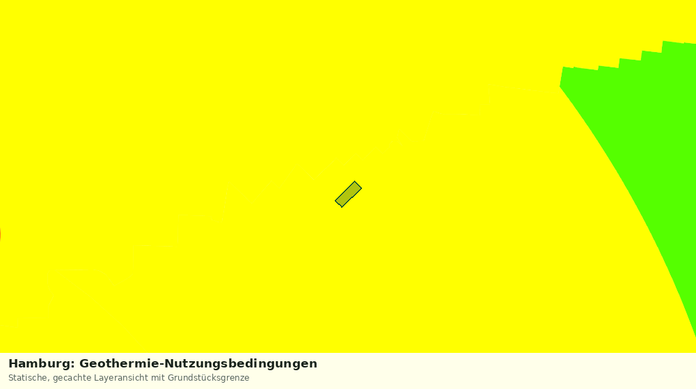 Statische Kartenansicht: Hamburg: Geothermie-Nutzungsbedingungen