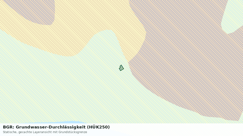 Statische Kartenansicht: BGR: Grundwasser-Durchlässigkeit (HÜK250)
