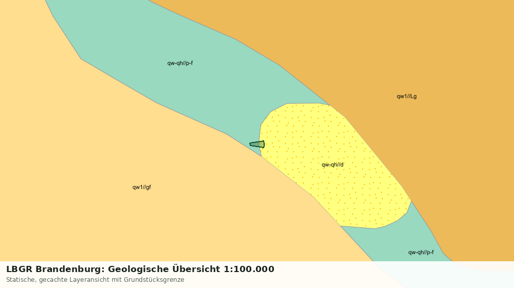 Statische Kartenansicht: LBGR Brandenburg: Geologische Übersicht 1:100.000