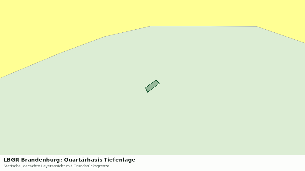 Statische Kartenansicht: LBGR Brandenburg: Quartärbasis-Tiefenlage