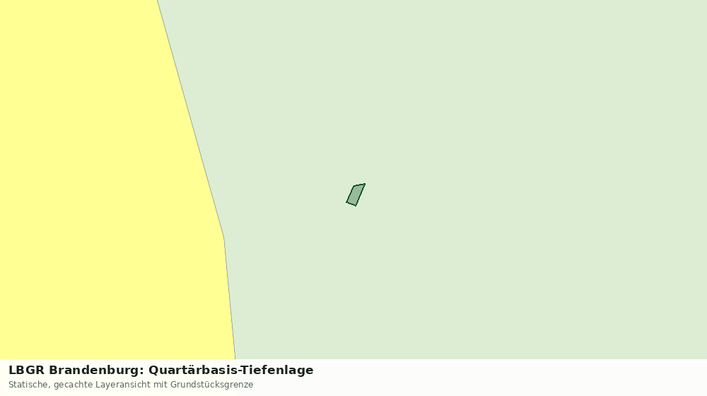 Statische Kartenansicht: LBGR Brandenburg: Quartärbasis-Tiefenlage