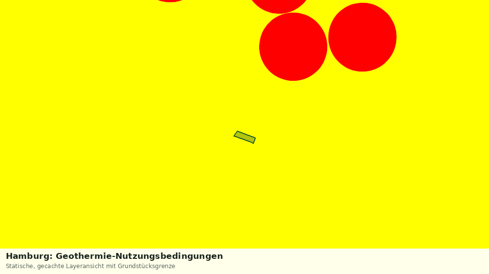 Statische Kartenansicht: Hamburg: Geothermie-Nutzungsbedingungen