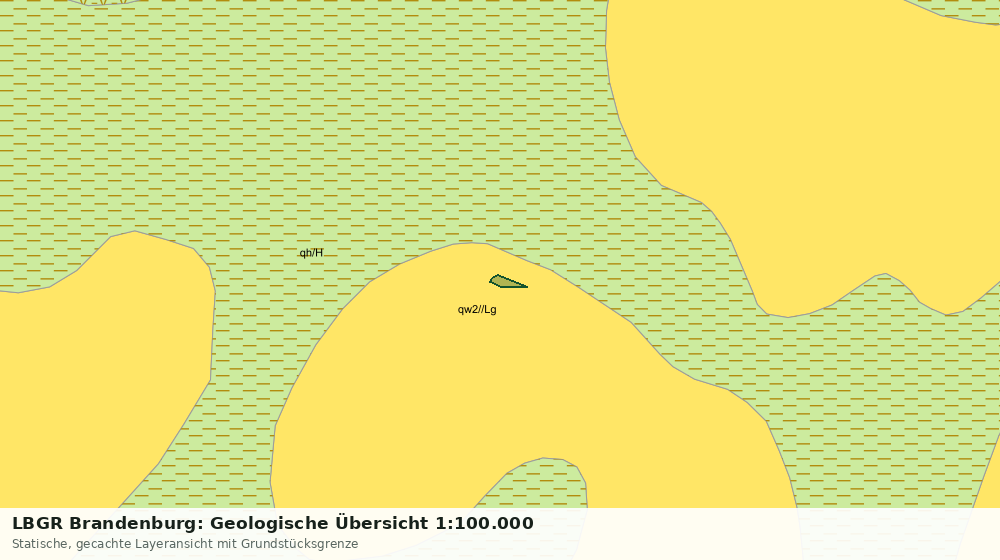 Statische Kartenansicht: LBGR Brandenburg: Geologische Übersicht 1:100.000